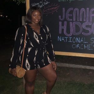 Black long sleeve Romper